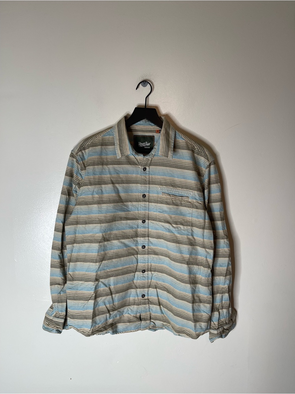 Howler Brothers Enfield Long Sleeve Flannel Button Up Striped Medium